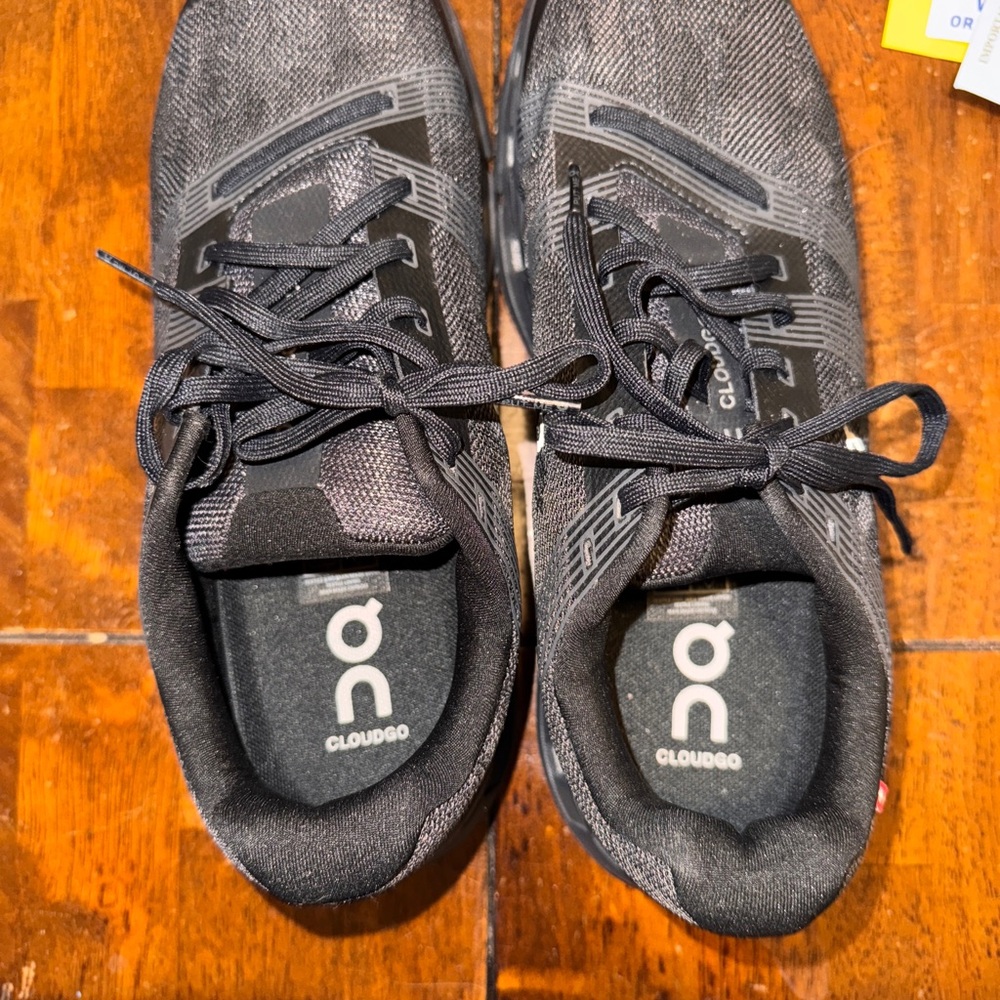 On Running Black and Gray Athletic Shoes with Cushioned Sole - Size 10W BNWOT
